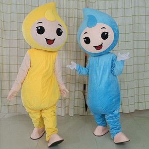 Poupée de dessin animé Goutte d'eau, vêtemise dans un monde de poupées, mascotte sur le thème de la Journée de la conservation de l'eau, vente directe d'usine - Product Image 1