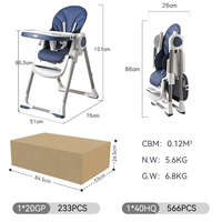 Chaise haute pour bébé Purorigin, en métal de luxe, réglable, pliable, moderne, multicolores, siège de repas pour enfants jusqu'à 4 ans, pour la maison et la cuisine