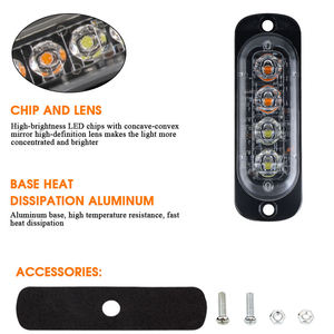 12/24 volt <span class=keywords><strong>4</strong></span> SMD lumière clignotante fixe et stroboscopique pour camions lumière latérale led feux de position latéraux pour camions - Product Image 3