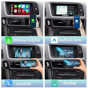 Pour <span class=keywords><strong>AUDI</strong></span> Q3 <span class=keywords><strong>Q5</strong></span> Q7 <span class=keywords><strong>2010</strong></span>-2018 mise à niveau décodeur Interface boîte sans fil CarPlay Android Auto GPS Navigation lecteur OEM écran de voiture - Product Image 3
