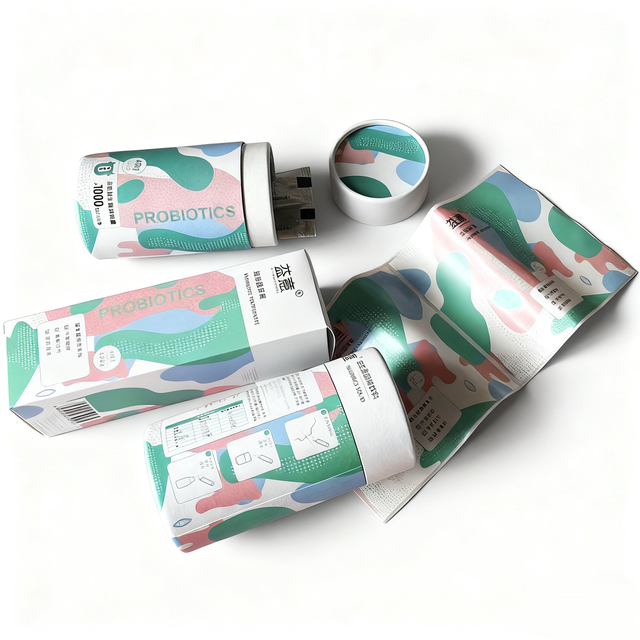 Environmental Paper Box Sealed Paper Packaging Tube for Health Care Products with Customized Logo