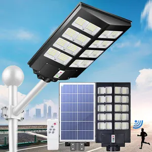 Lampu Jalan tenaga surya luar ruangan tahan air lampu jalan dengan Remote Control 500w 600w 800w 1000w harga grosir pabrik