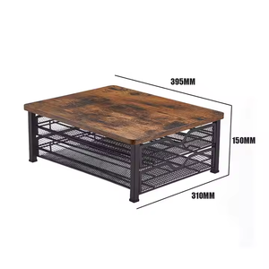 Support métallique personnalisé à double niveau avec plateau coulissant pratique pour les supports et supports de rangement pour tasses de cafetière - Product Image 2