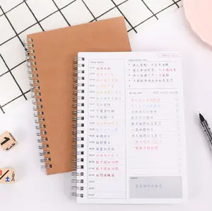 A5 to Do List Bound Spiral Notebook Planner Daily Undated Time Management Task Organizer