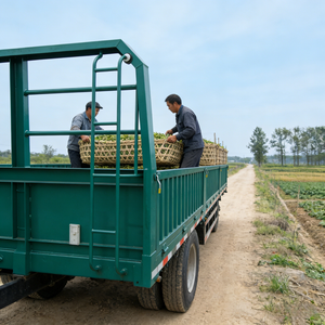 Semi-remorque <span class=keywords><strong>benne</strong></span> à ridelles en acier robuste à 3 essieux pour le transport de marchandises en vrac, capacité de charge de 60-70 tonnes, approvisionnement direct usine - Product Image 6