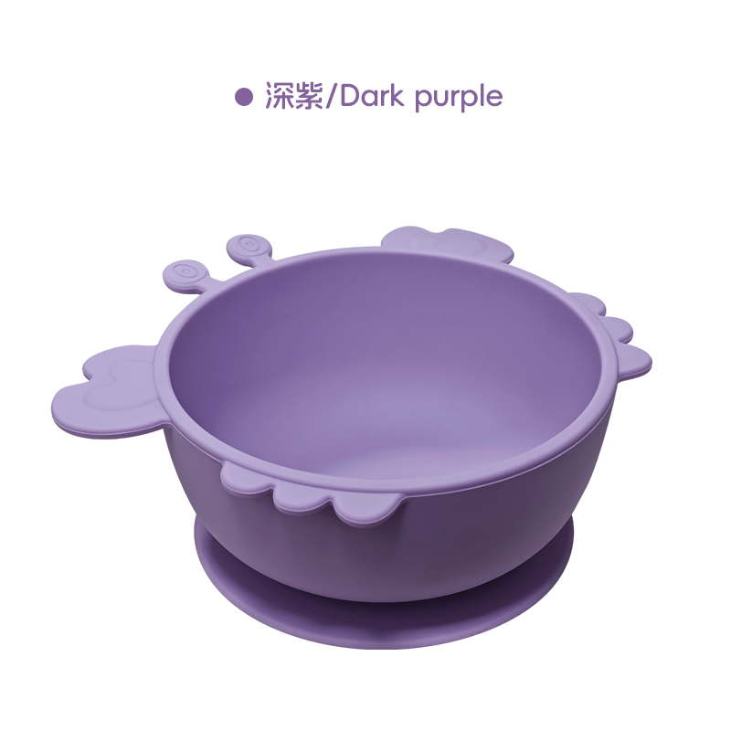 ชามทรงปู-สีม่วง