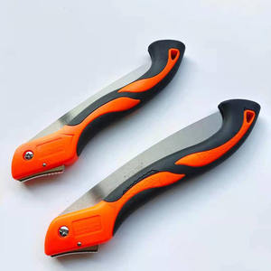 Sierra plegable Qihong con hoja de 250 mm de longitud, mango de PVC, sierra manual para jardinería y horticultura, para podar árboles y cortar madera. - Product Image 1