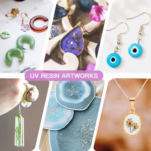 Colle UV à séchage rapide 500g pour l'artisanat, les bijoux, les porte-clés, la décoration, avec logo et étiquette personnalisés, colle époxy transparente cristalline - Product Image 4