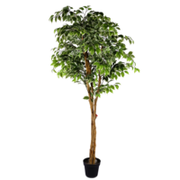 Arbre artificiel ficus vert à toucher réaliste en gros, plantes décoratives d'intérieur et d'extérieur pour la remise des diplômes, Noël, Pâques