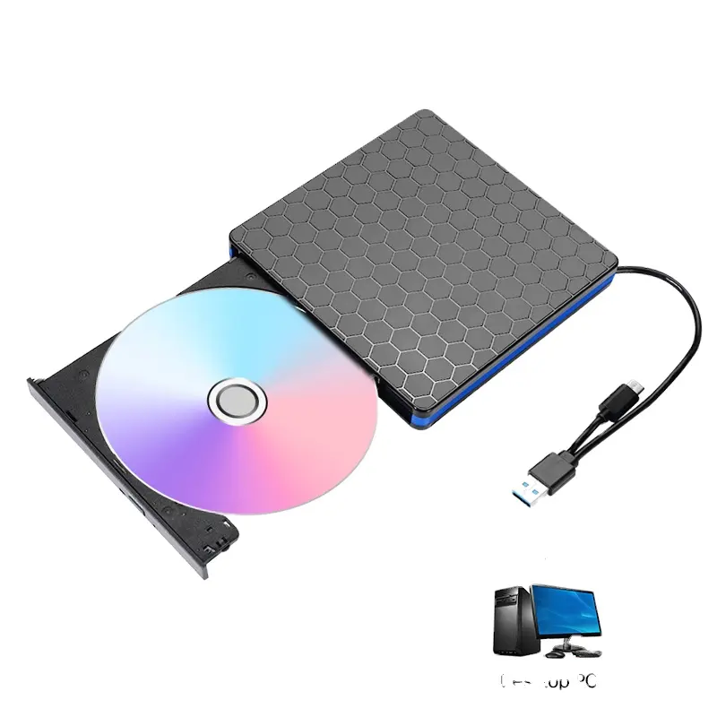 Portable high speed dvd- r disk Optical drive External USB 3.0 CD/DVD-ROM bd r 50gb blank blu ray blue ray dvd player