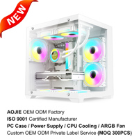 Caja de PC para Juegos OEM Micro Matx Itx Mid Tower, Vidrio Templado con Ventilador para PC, Blanco M275 Matx Boitier Gabinete PC
