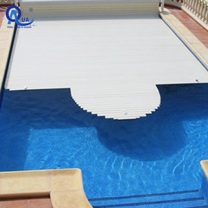 Couverture de piscine rectangulaire en PVC AQUA, résistante aux UV, automatique, pour usage extérieur - Product Image 1