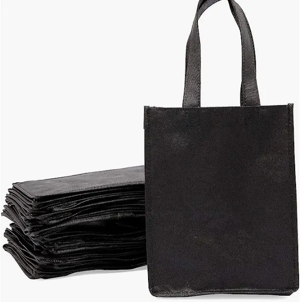卸売ポータブルリサイクル可能生地再利用可能不織布バッグカスタムロゴ付き