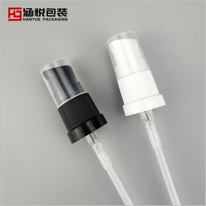 Emballage Hanyue, pompe à poudre en forme de bec d'oiseau de 18 mm, capuchon noir mat, pompe à lotion 18/415, bouchon de flacon d'huile essentielle, tube transparent - Product Image 3