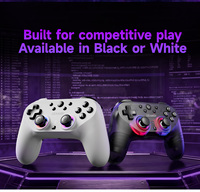 Manette de jeu mobile Leadjoy avec vibration, Bluetooth et contrôleur de jeu sans fil 2,4 G pour Nintendo Switch / PS4 / PC / iOS