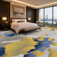 Tapis Axminster en laine et nylon sur mesure de luxe, tapis mural pour chambre d'hôtel 5 étoiles