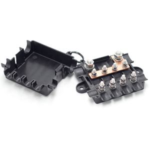 Barra de Distribución de Energía de 5 Vías, 4 <span class=keywords><strong>MIDI</strong></span>, 1 MEGA, Portafusibles, Sistema de Batería Dual para Automóvil de 12V 24V, Caja de Fusibles para Modificación Automotriz - Product Image 5