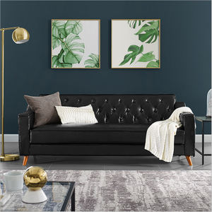Sofá de cuero amarillo, canapé <span class=keywords><strong>Banken</strong></span>, Divano, conjunto de sofá de Letto, muebles baratos para sala de estar - Product Image 4