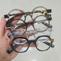 Nouvelles montures optiques élégantes et tendance en acétate stratifié, montures de lunettes unisexes carrées à monture complète, durables, tendance et haut de gamme