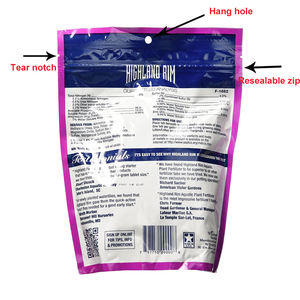 Factory Supply Custom Matte 500g Seed Flower Plant Fertilizer Food Plastic Zip Lock Resealable Zipper Pouch - Product Image 5