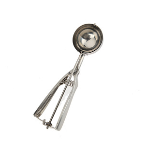 Cuillère à glace en acier inoxydable, ensemble de 3 pièces, outil de cuisine manuel pour la préparation de glaces et de boules de fruits - Product Image 1