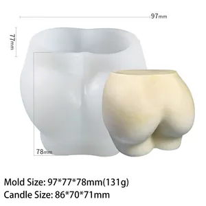 Moule de bougie créatif fait à la main en Silicone pour femmes, meilleure vente!, décoration de maison créative fait à la main pour femmes, fessier, bricolage, Sexy