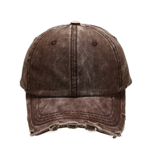 Casquette de baseball en jean à trous, à large bord, couleur unie, casquette de sport, accepte la personnalisation, casquette de baseball douce et anti-UV - Product Image 2
