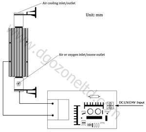 Generador de <span class=keywords><strong>ozono</strong></span> de tubo de cerámica ajustable DC24V/12V, 5g, purificador de <span class=keywords><strong>agua</strong></span>, ozonizador, tratamiento de <span class=keywords><strong>agua</strong></span> de piscina, KHT-5GD12/24 - Product Image 5