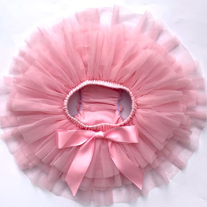 Gonne <span class=keywords><strong>tutu</strong></span> colorate per neonate in Tulle rosa neonato 2 pezzi <span class=keywords><strong>con</strong></span> fascia in nastro adn per bambini - Product Image 3