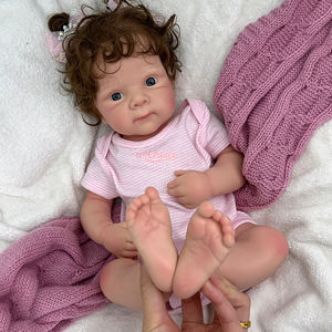 OEM yeniden doğmuş bebekler yumuşak silikon yeniden doğmuş 19 "Bettie mikro köklü saç gerçekçi arkadaşı ile bebek kızlar için duygusal sağlık - Product Image 2