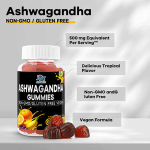 Permen Kunyah Ashwagandha Alami untuk Dukungan Stres Harian, <span class=keywords><strong>Vegetarian</strong></span>, Non-GMO, Bebas Gluten, 60 Buah, Layanan OEM - Product Image 5