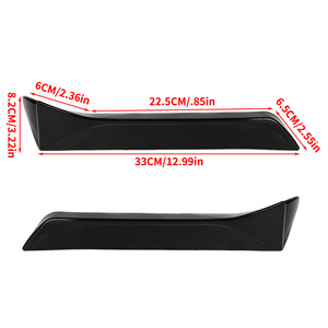 Deflectores de viento para ventanas de coche, negros brillantes, de ABS, para Renault, Seat Leon, <span class=keywords><strong>Ibiza</strong></span>, protectores de lluvia traseros RBL008 - Product Image 2