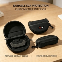 Boîte de lunettes de soleil noire personnalisée Petit sac à lunettes de jeu Étui à lunettes de voyage en EVA