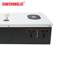 Régulateur de tension monophasé Sunchonglic modèle AC-2000W 220V/230V AC 2 KVA, stabilisateur à onde sinusoïdale pure, affichage LED