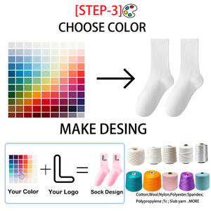 उच्च गुणवत्ता वाले निर्माता कस्टम कपास प्रिंट क्रू मोजे की पकड़ विरोधी पर्ची कस्टम लोगो महिला खेल योग गैर पर्ची मोजे - Product Image 4