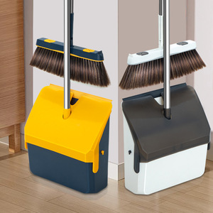 Juego de escoba y recogedor Jiachuang Youpin con tapa abatible, escoba magnética suave para limpieza de pisos con función de eliminación de pelo - Product Image 2