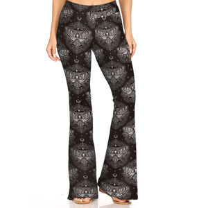 Taille haute Gym Mystical Moth Dead Head Print Flare Leggings avec poches Yoga Fitness Pantalon XL Adultes Trainer Yoga Fitness - Product Image 6