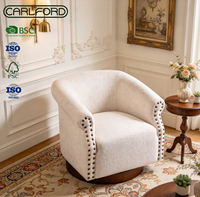 Fauteuil pivotant moderne, fauteuil lounge pivotant, fauteuil à bras pivotant, canapé-lit pivotant, mobilier de gros pour salon, chambre à coucher, restaurant