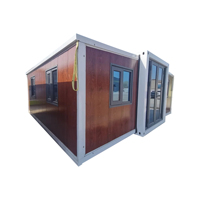 Villa préfabriquée de luxe 40 pieds x 20 pieds, 2, 3, 4 ou 5 chambres, maison conteneur pliable et extensible, maison mobile portable, mini-maison