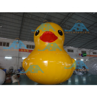 Canard gonflable géant Modèle de canard en caoutchouc gonflable flottant personnalisé pour publicité extérieure