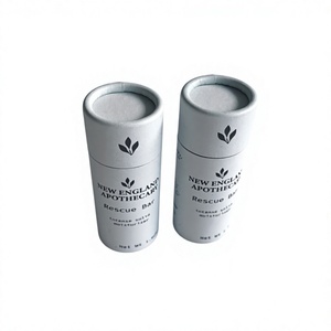 Custom Eco Friendly Handmade Biodegradable <b>Recyclable</b> Paperboard <b>Container</b> Deodorant Lip Balm Skincare Type Push Paper Tube - Product Image 1