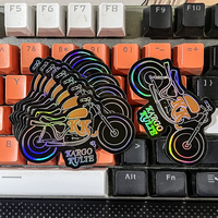 Autocollants personnalisés en vinyle imprimé avec logo pour clavier, ordinateur, bagages, skateboard, vélo, ordinateur portable