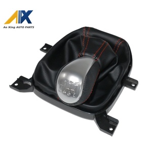 Housse de <span class=keywords><strong>levier</strong></span> de <span class=keywords><strong>vitesse</strong></span> en cuir noir de haute qualité, 6 vitesses, avec pommeau de <span class=keywords><strong>levier</strong></span> de <span class=keywords><strong>vitesse</strong></span> pour voiture - Product Image 6