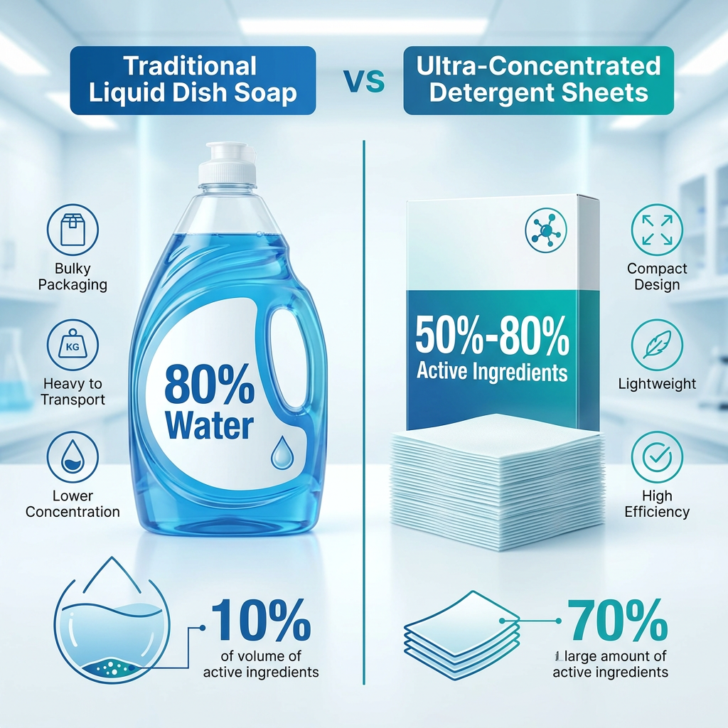 Sustainable Zero Waste Dish Washing Strips Home Kitchen Cleaning Solution Dishwashing Sheets · image 5