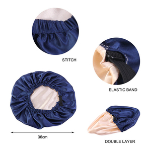 <span class=keywords><strong>Bonnet</strong></span> <span class=keywords><strong>de</strong></span> <span class=keywords><strong>nuit</strong></span> personnalisé Yuhong pour femmes, réglable, double couche, réversible, <span class=keywords><strong>en</strong></span> <span class=keywords><strong>soie</strong></span> satinée, pour cheveux bouclés - Product Image 4