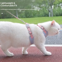 Nouvelle Harnais-Poitrine pour Chiot en Nylon Réfléchissant Anti-Explosion, Durable, avec Corde de Traction Réglable et Rivets, Motif Uni en Polyester