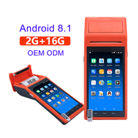 4 Core Cortex A53 1,5g Hz Pantalla táctil digital Caja registradora móvil Máquina portátil de mano Pos