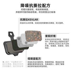 Plaquettes de frein pour vélo Toopre, céramique frittée, pour VTT, vélo de route et vélo électrique, performance silencieuse - Product Image 5