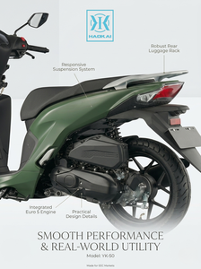 Scooter à essence <span class=keywords><strong>50cc</strong></span> EEC Euro 5, roues de 14 pouces, scooter à grandes roues pour adultes, 4 temps, EFI, cyclomoteur à essence, pour les trajets urbains, YK-50 - Product Image 2