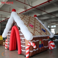 Expédition rapide par avion jusqu'à votre porte, nouvelle conception de maison de Noël 2026, décoration de Noël, cabane gonflable de Père Noël